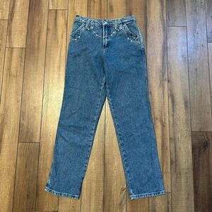 Vintage Rockies Embellished Straight Leg‎ Jeans Women's Size 30/11 M Western